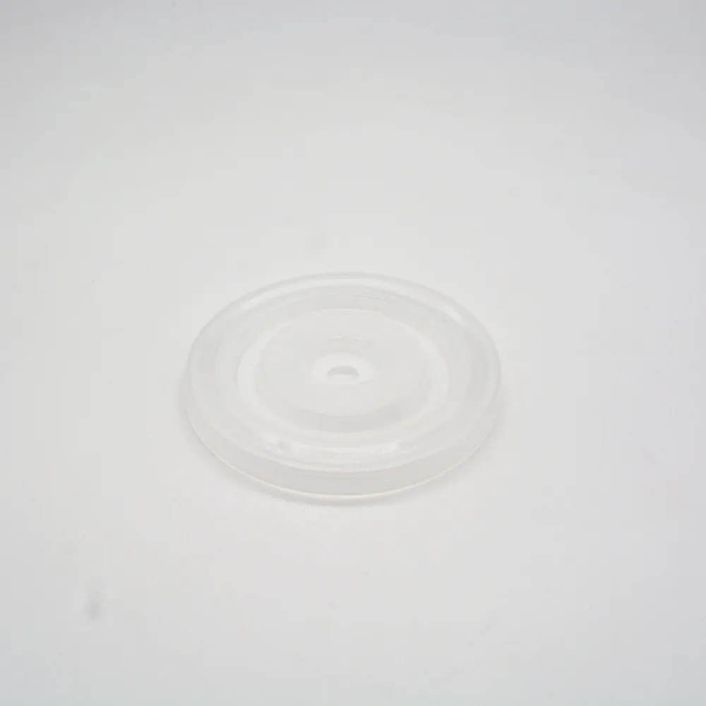 Capuchon plat pour gobelet 30 cl, avec passage de paille