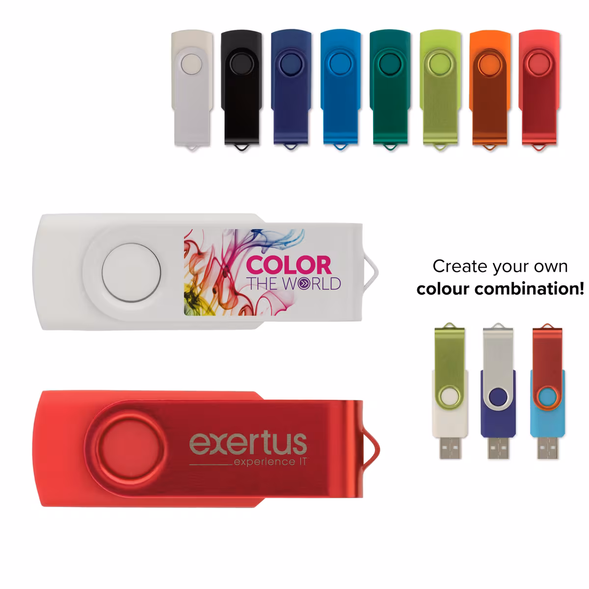 Vue 3 de Clé USB 16GB Flash drive Twister