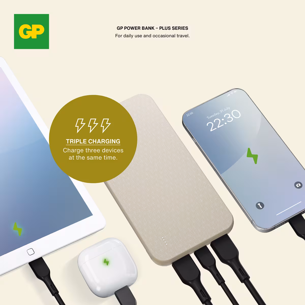 Vue 3 de GP B+ Series Powerbank 10000 mAh