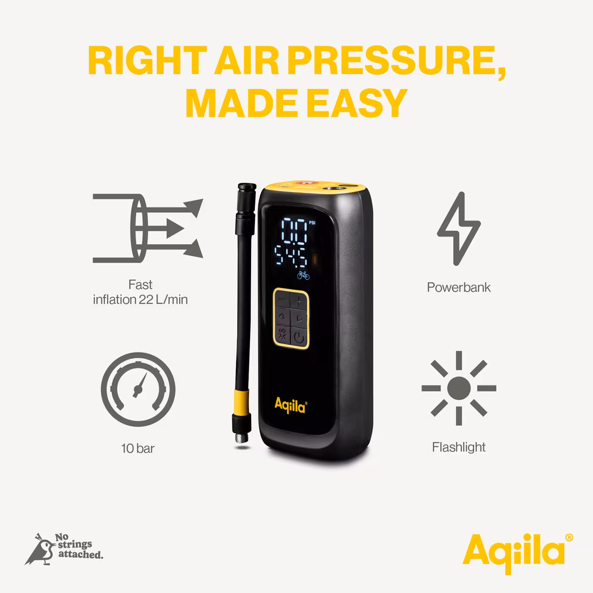 Vue 7 de Compresseur portable Aqiila Airbird C4