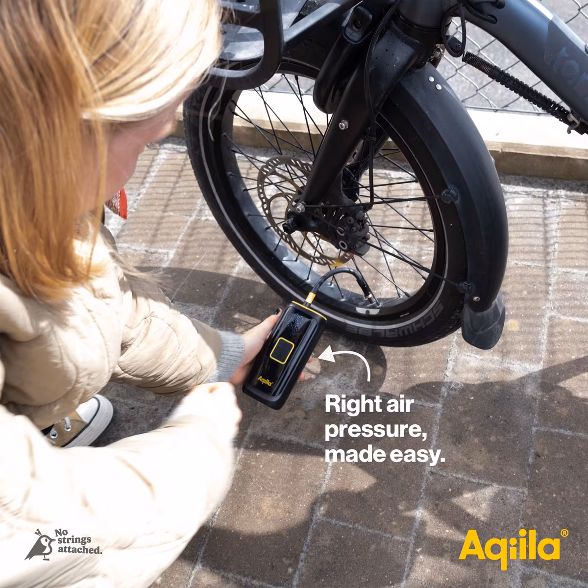 Vue 3 de Compresseur portable Aqiila Airbird C4