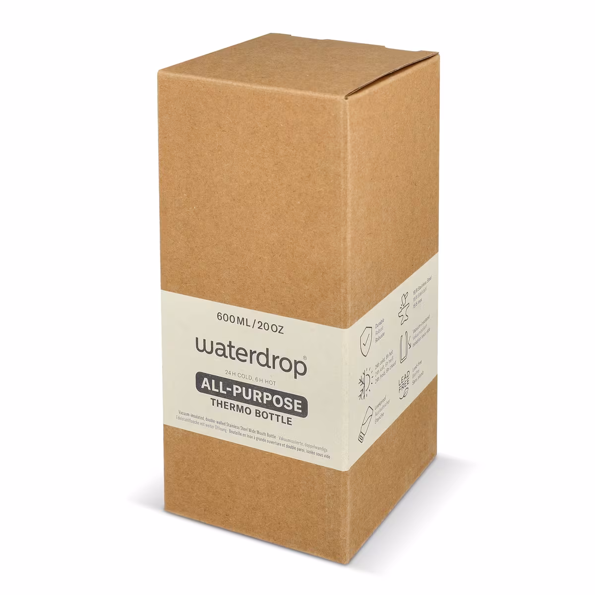Vue 19 de Bouteille isotherme polyvalente Waterdrop avec bec 600 ml