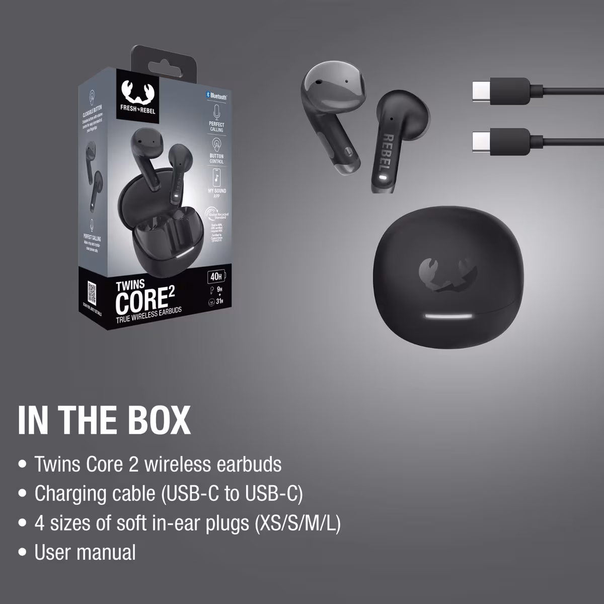 Vue 25 de Fresh 'n Rebel Twins Core 2 Écouteurs intra-auriculaires