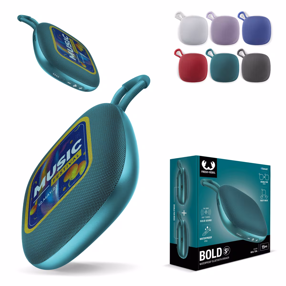 Vue 11 de Enceinte Bluetooth étanche Fresh n Rebel Bold S3