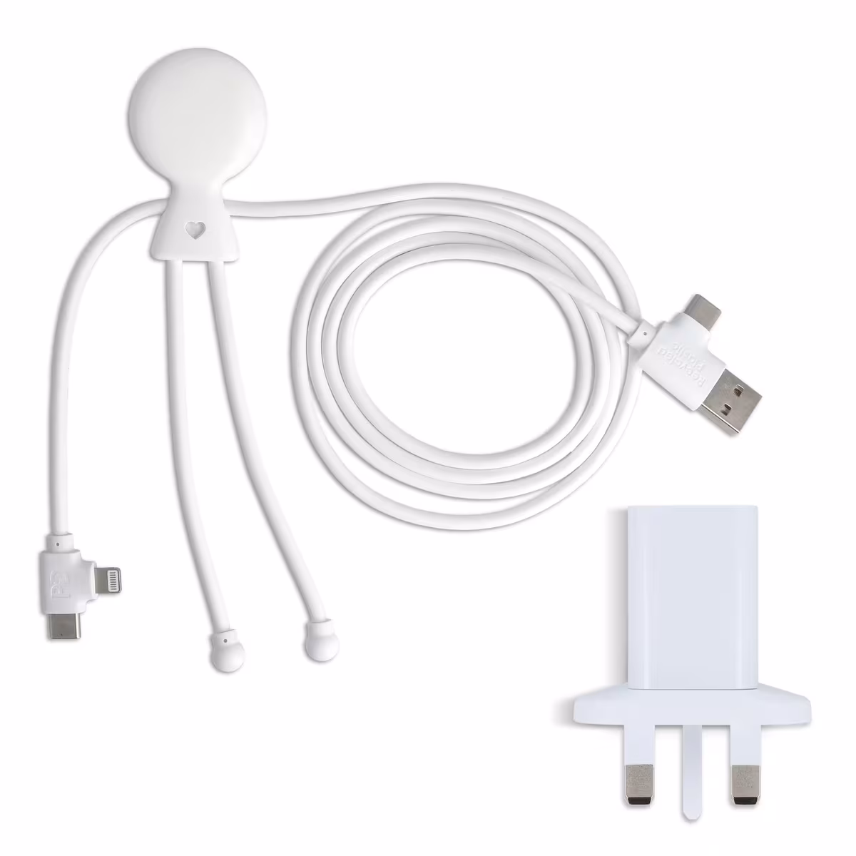 Vue 1 de 2090 - Xoopar Mr Bio Long Câble de Chargement + Adaptateur de Prise UK