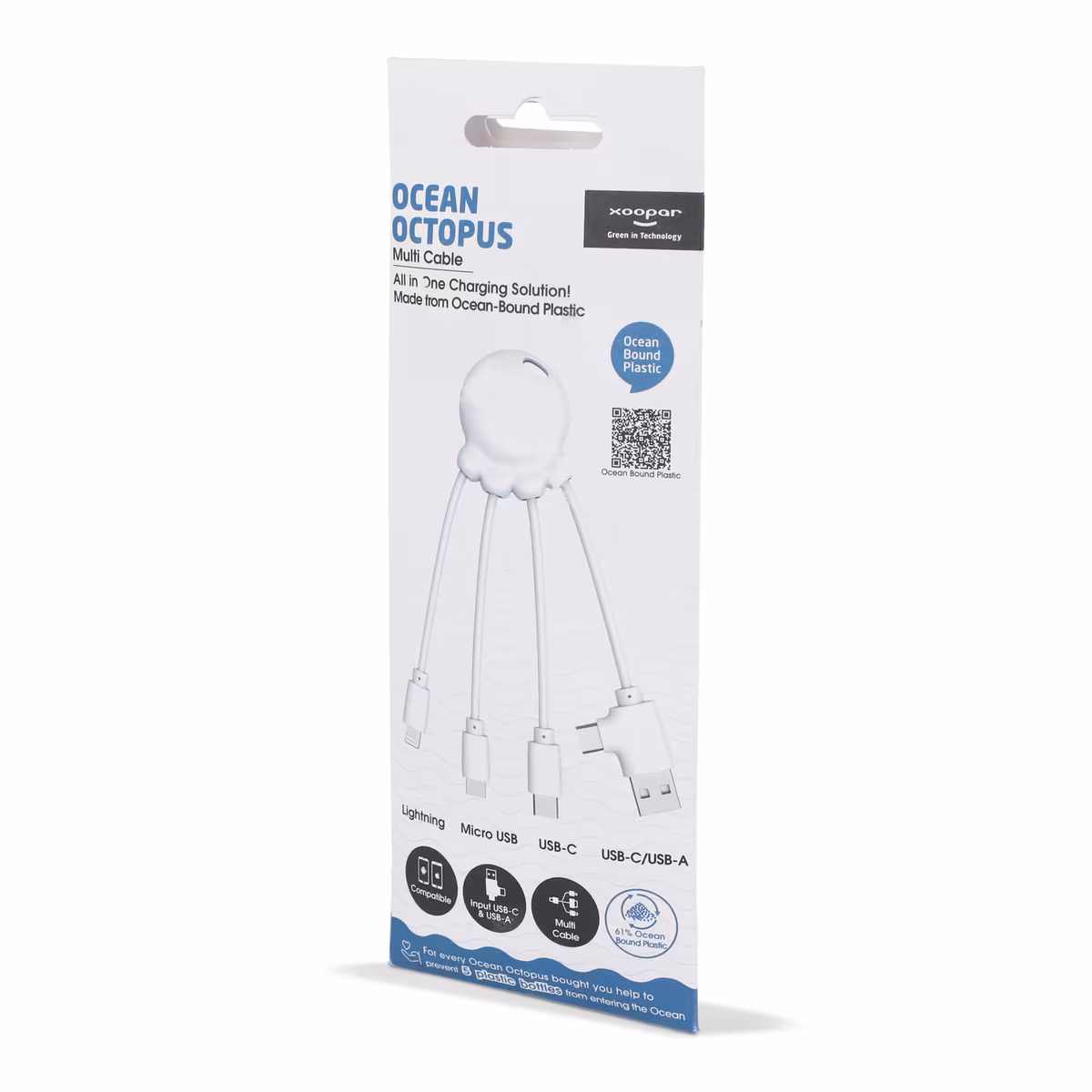 Vue 2 de 4009| Xoopar Eco Octopus Câble de recharge Ocean Bound Plastic