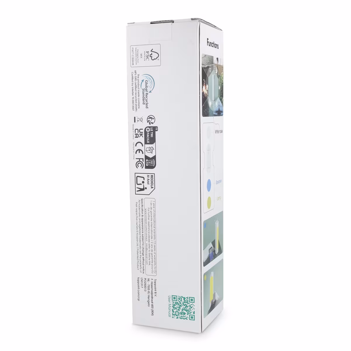 Vue 2 de Xoopar Aura Enceinte à bruit blanc en plastique recyclé