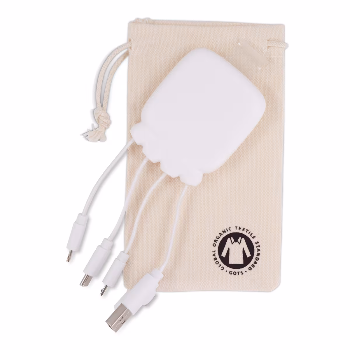 Vue 4 de 3192 | Xoopar Octopus Gamma 2 Powerbank with Bio Charging cable 3000mAh