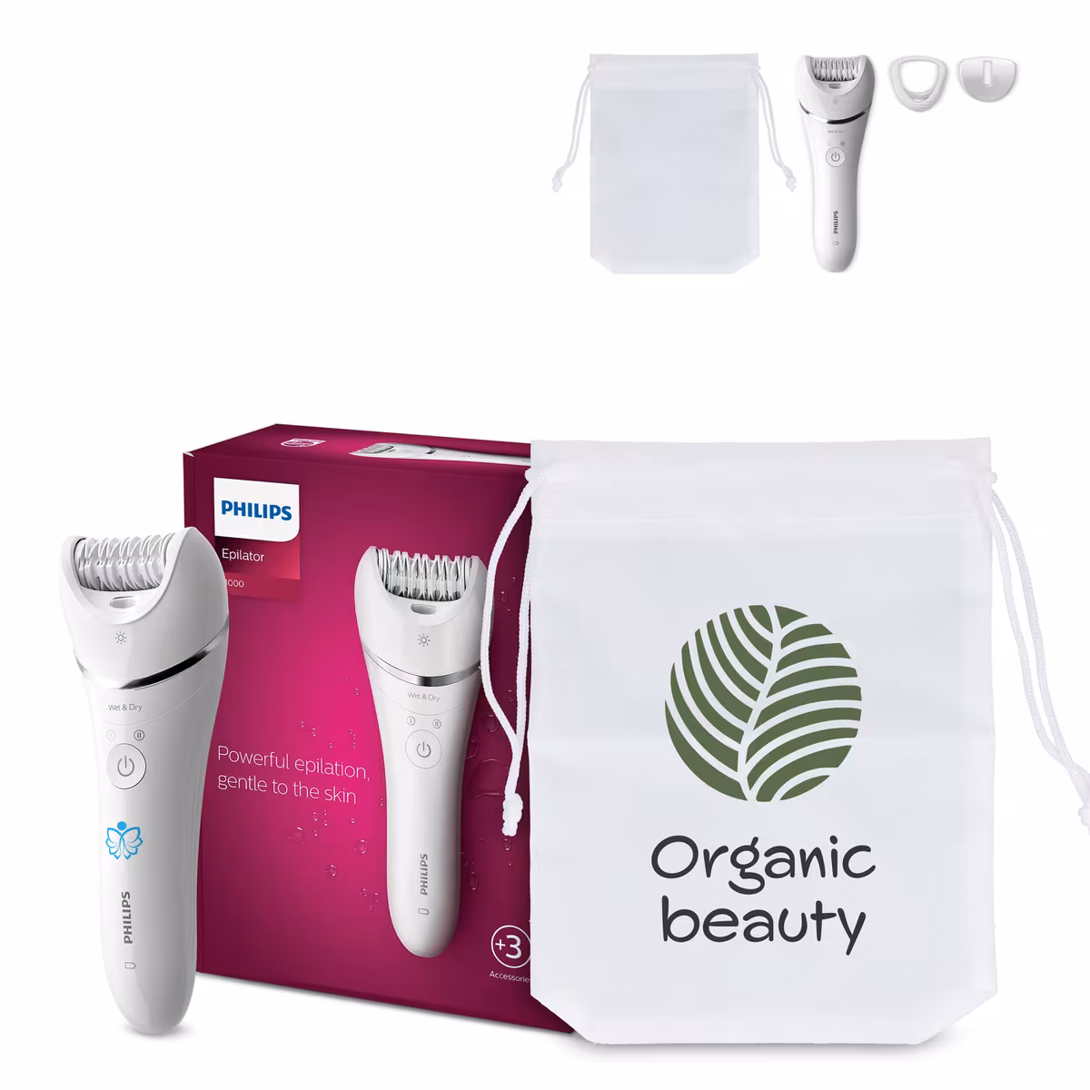Vue 8 de BRE700|Philips Epilator pour les jambes et le corps, humide et sec