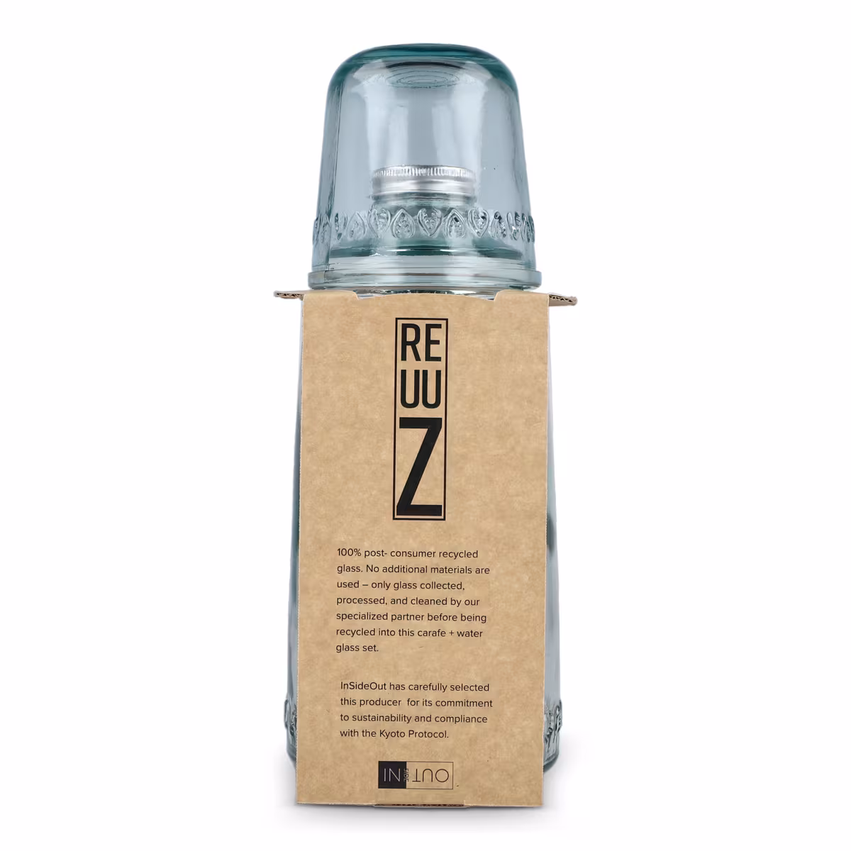 Vue 2 de Ensemble de verres en verre recyclé InSideOut ReuuZ 1 L