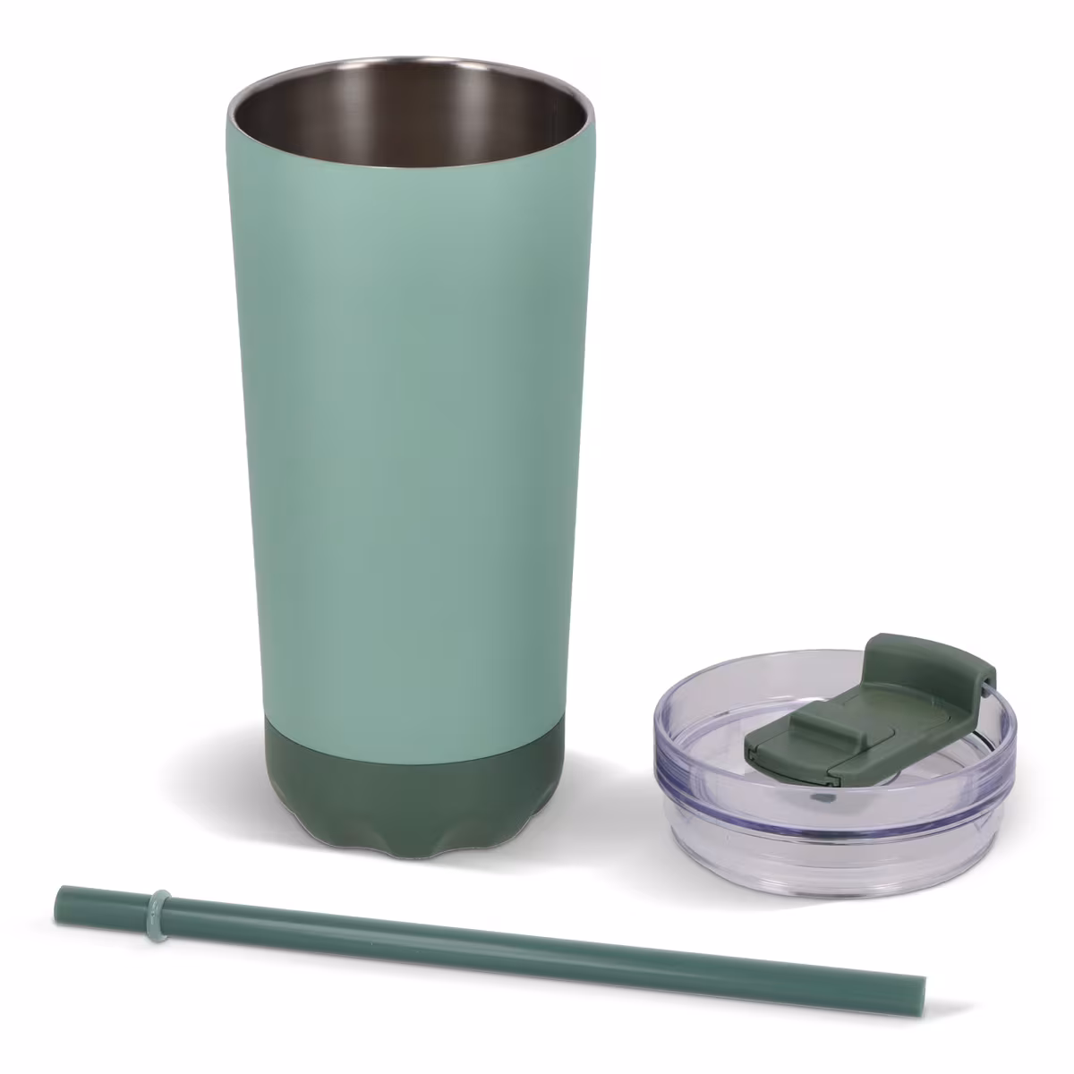 Vue 39 de Gobelet Norden InSideOut en acier inoxydable à double paroi avec paille, 600 ml