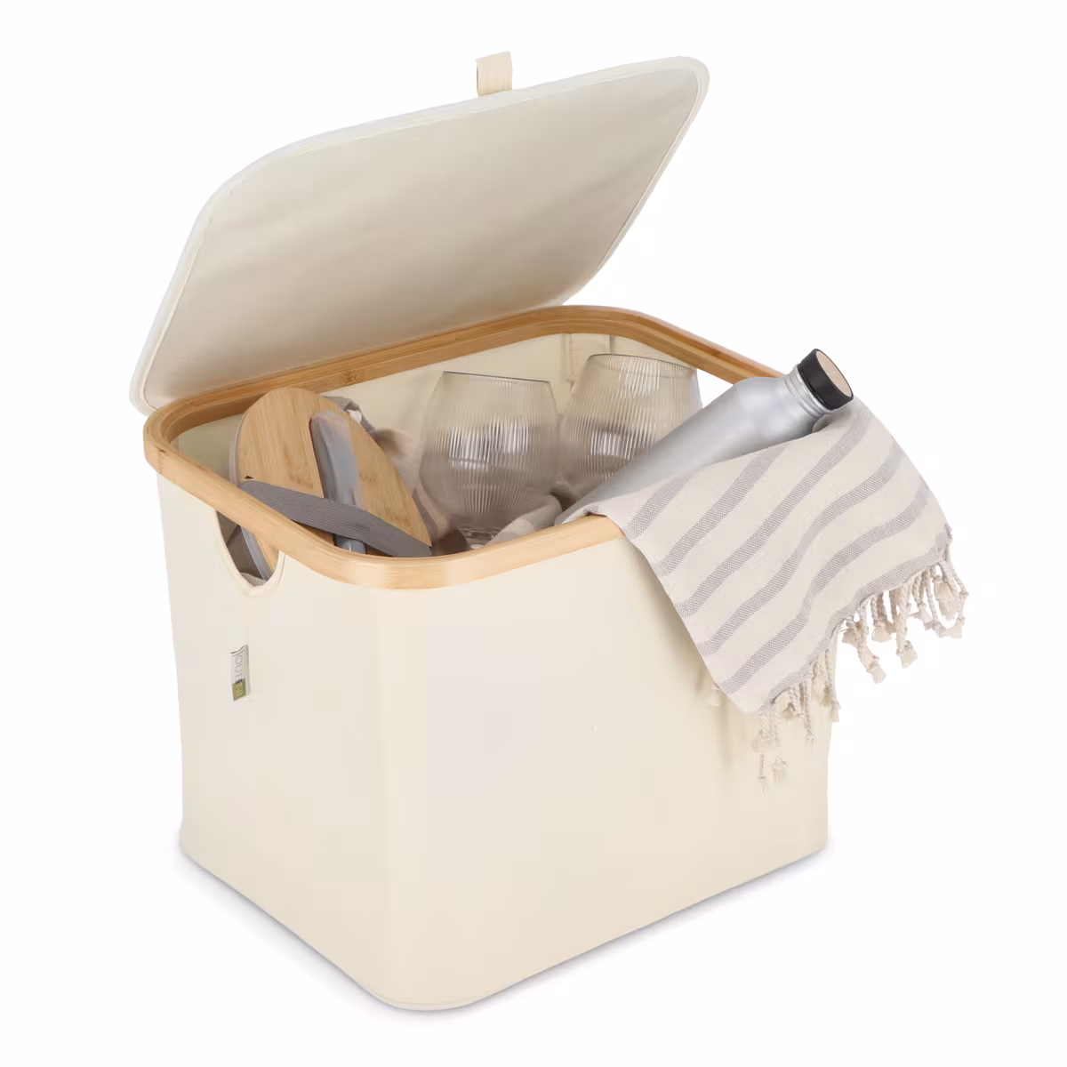 Vue 22 de Panier pliant InSideOut avec couvercle Sogne 40.5 x 33 x 30cm rPET