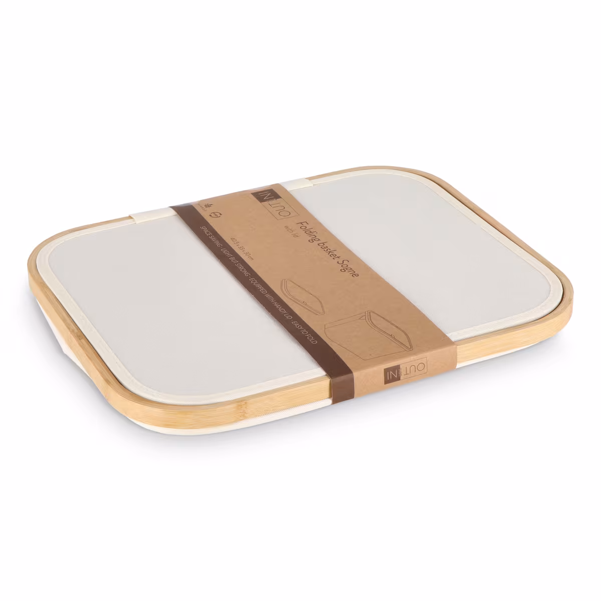 Vue 27 de Panier pliant InSideOut avec couvercle Sogne 40.5 x 33 x 30cm rPET