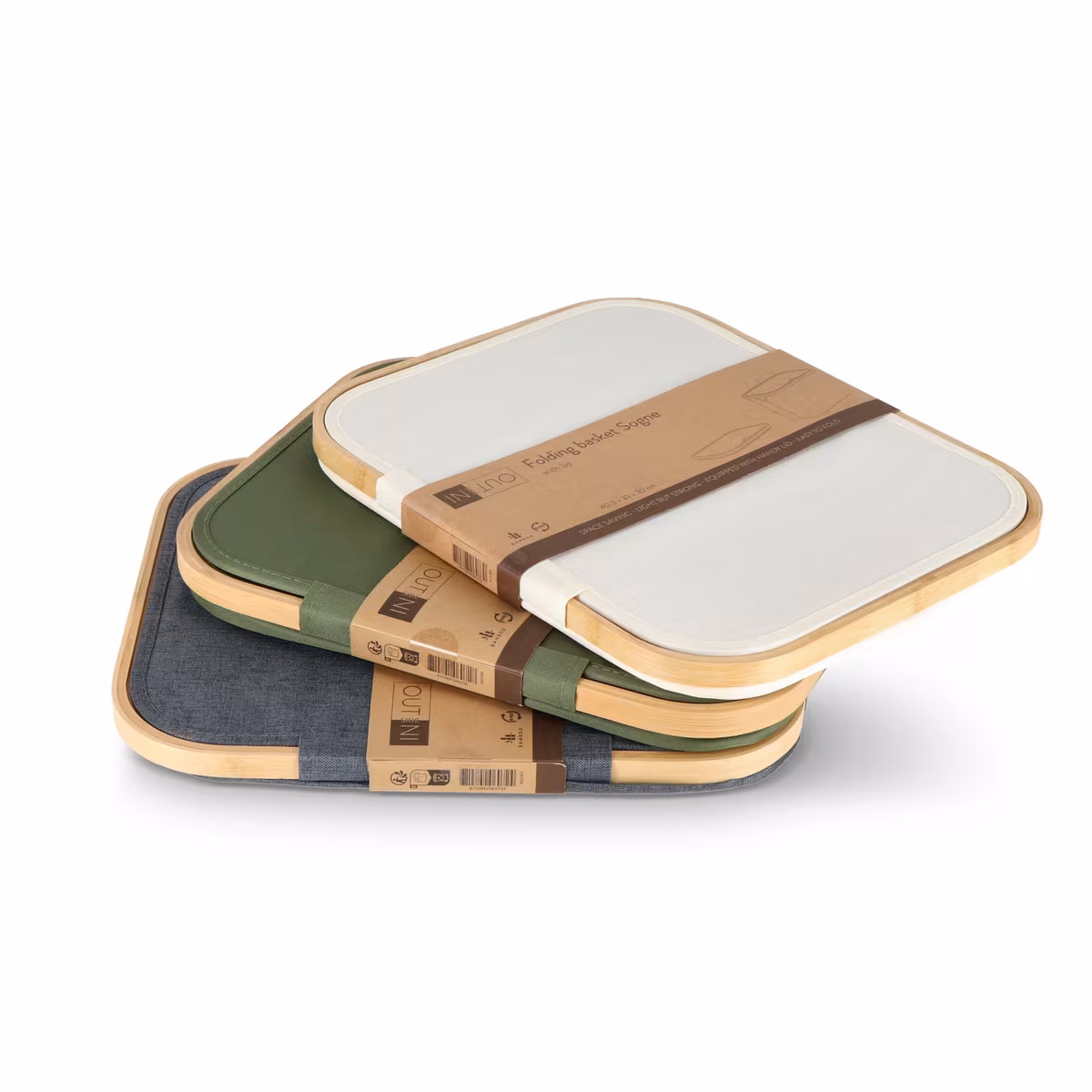 Vue 6 de Panier pliant InSideOut avec couvercle Sogne 40.5 x 33 x 30cm rPET
