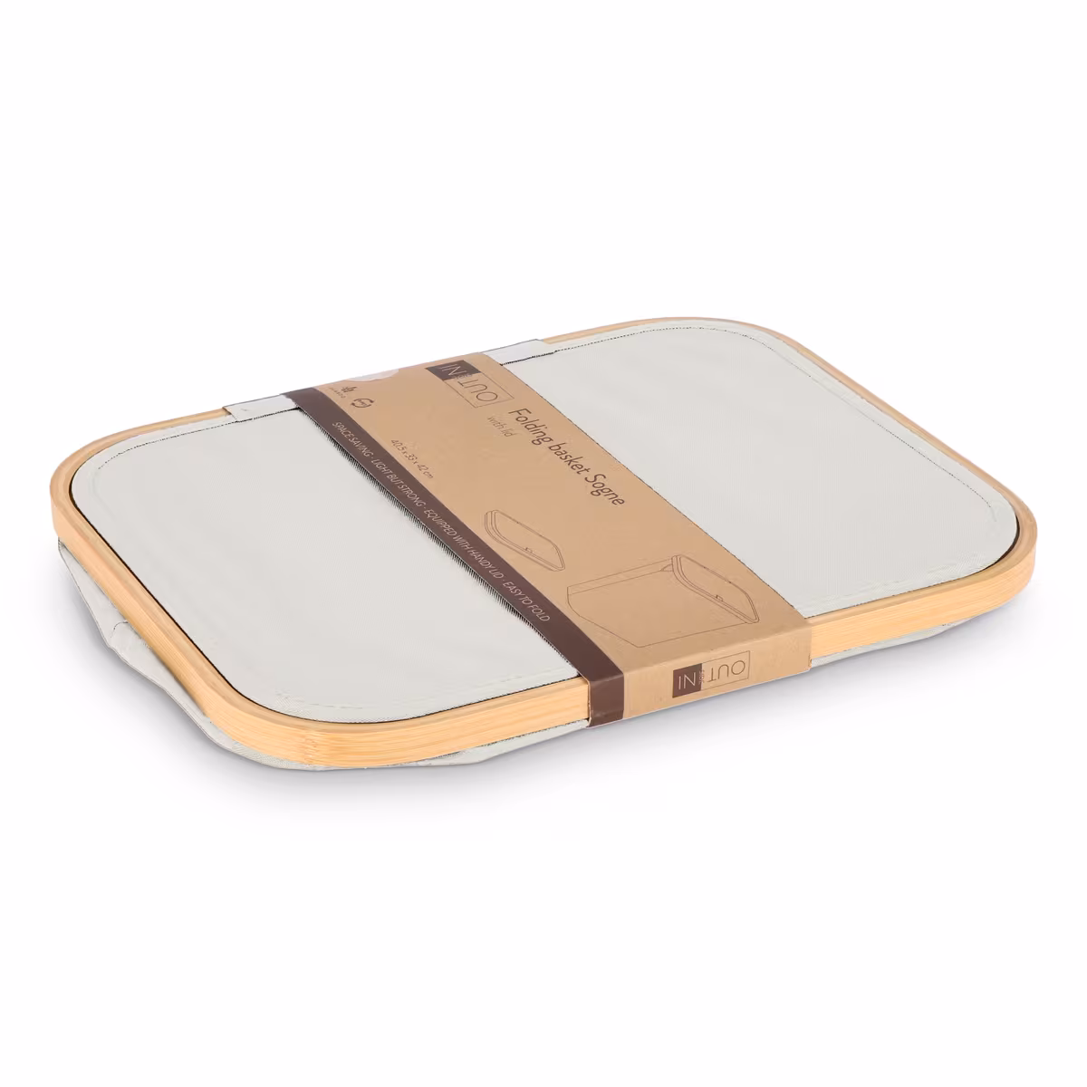 Vue 28 de Panier pliant InSideOut avec couvercle Sogne 40.5 x 33 x 42cm rPET