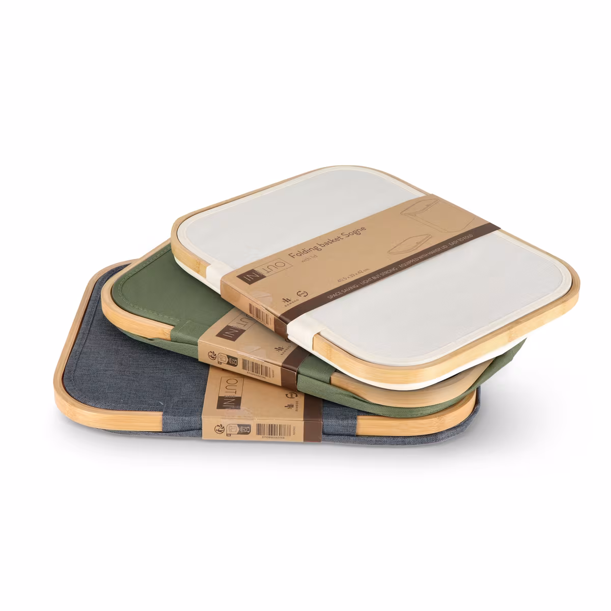 Vue 26 de Panier pliant InSideOut avec couvercle Sogne 40.5 x 33 x 42cm rPET