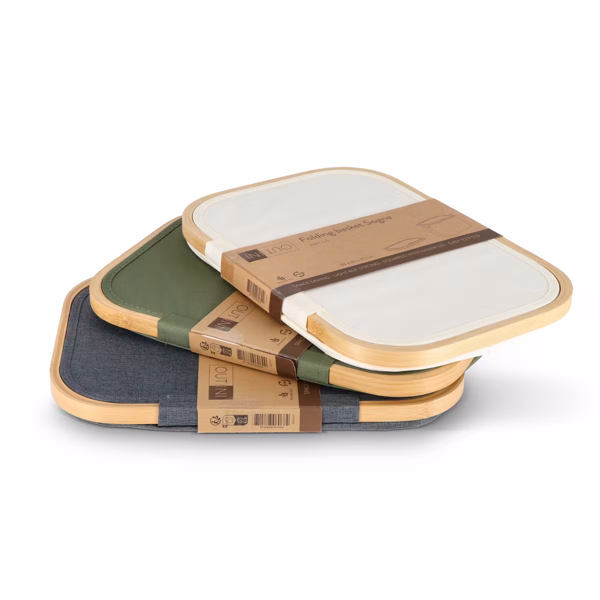 Vue 26 de Panier pliant InSideOut avec couvercle Sogne 38 x 26 x 25cm rPET