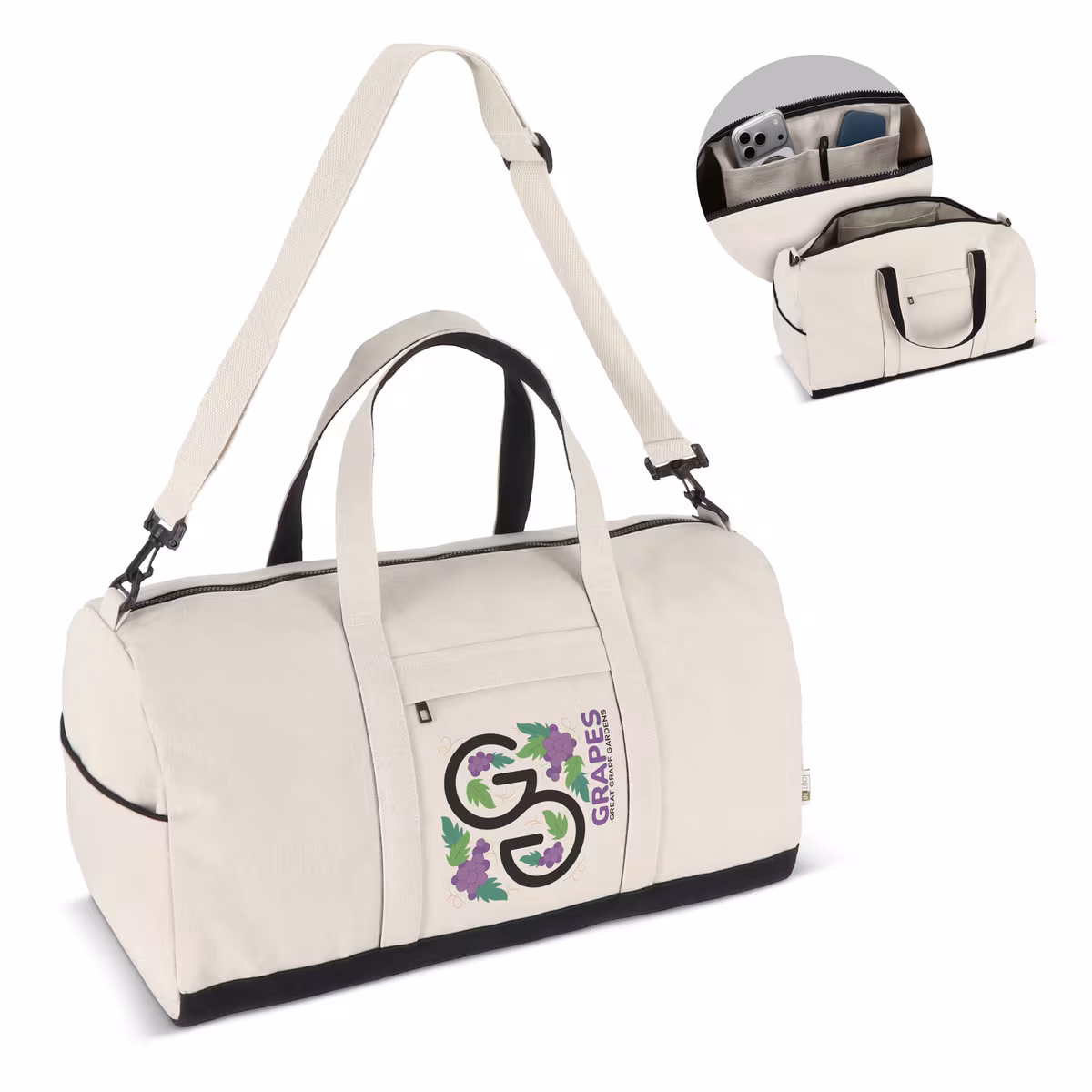 Vue 10 de Sac de voyage/sport InSideOut Reuuz Canvas 28 x 56 x 28 cm