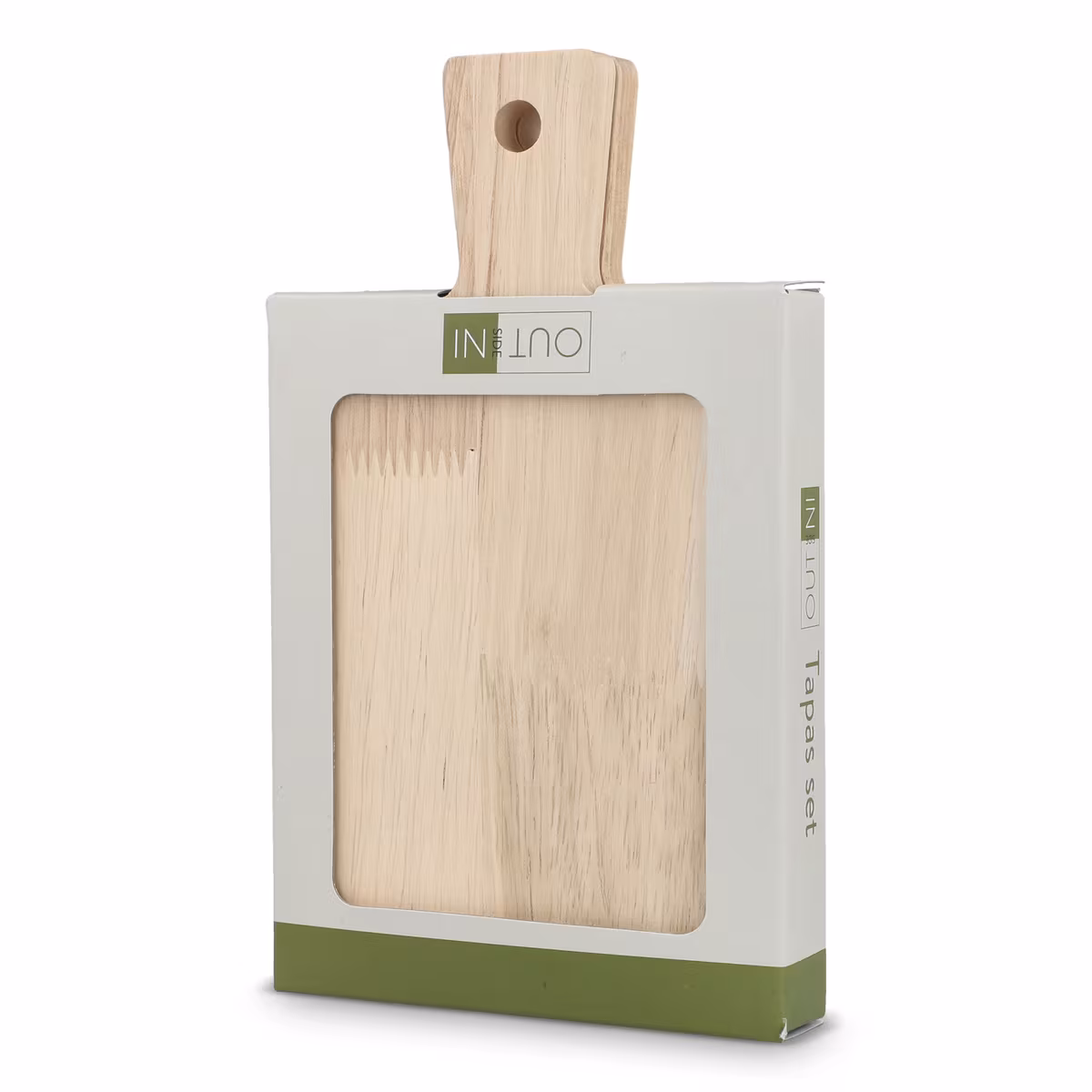 Vue 6 de InSideOut 2 paquets de petits plateaux de service en bois pour Tapas
