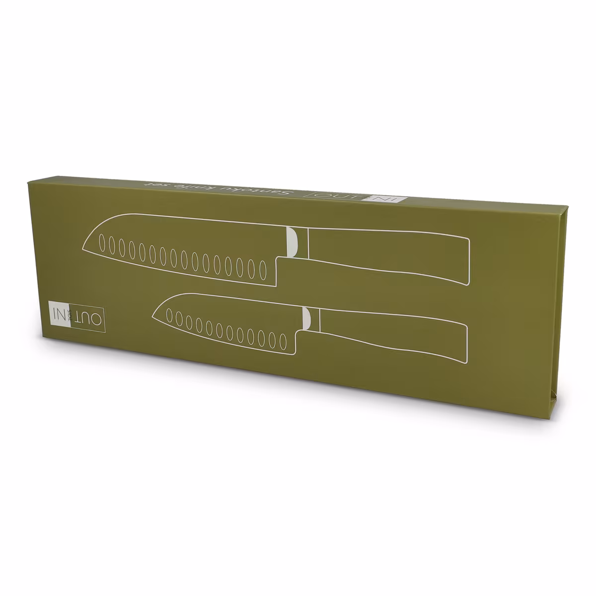 Vue 2 de InSideOut Set de couteaux Santoku 2pc Ravn