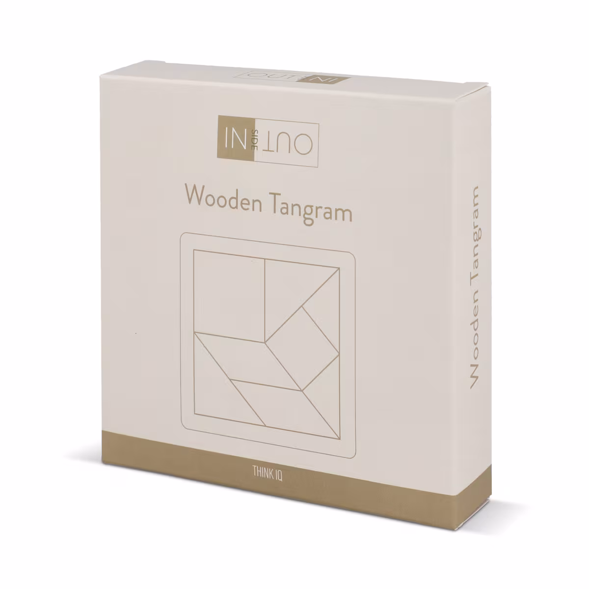 Vue 3 de InSideOut Tangram en bois think IQ puzzle
