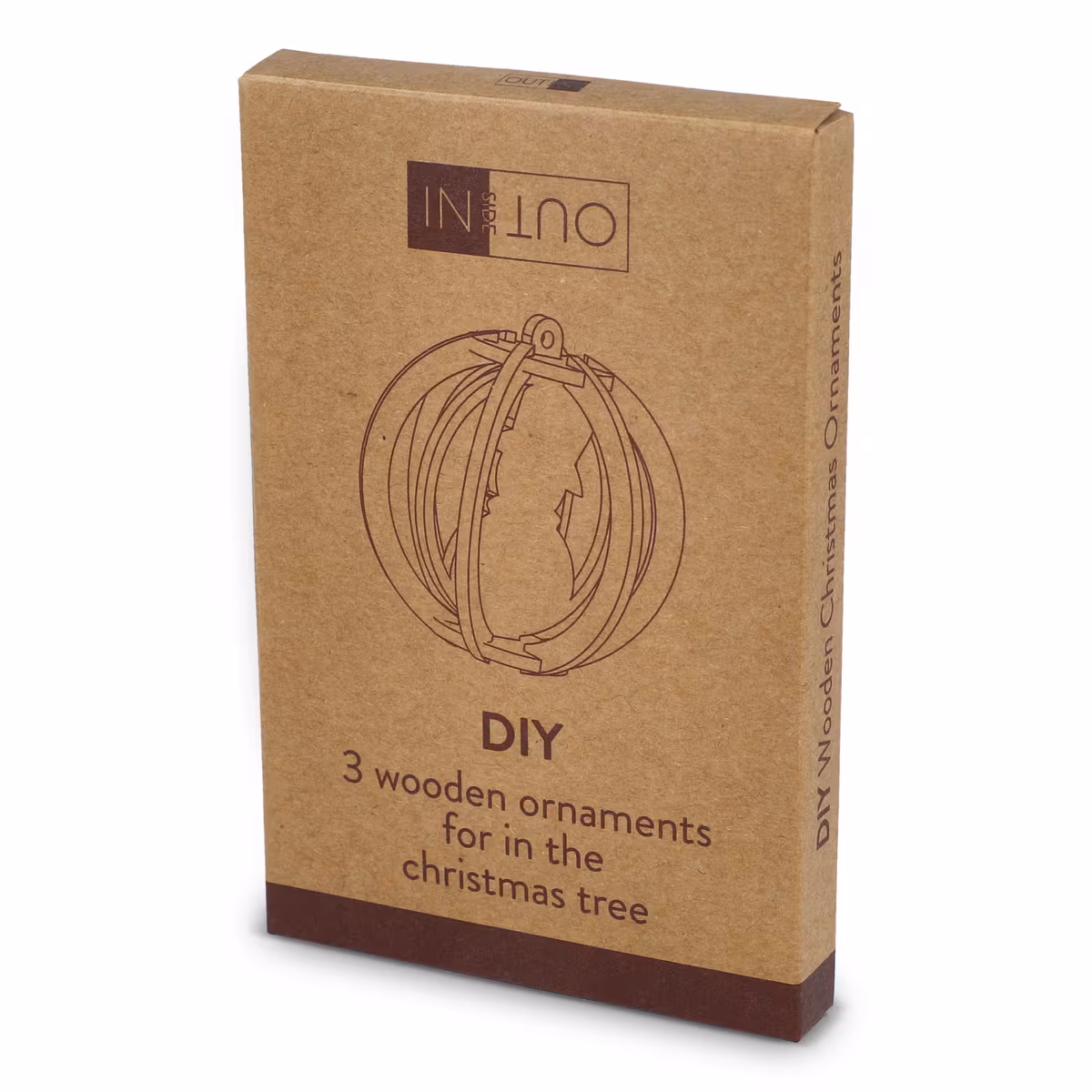 Vue 2 de InSideOut Ornement de Noël en bois set de 3
