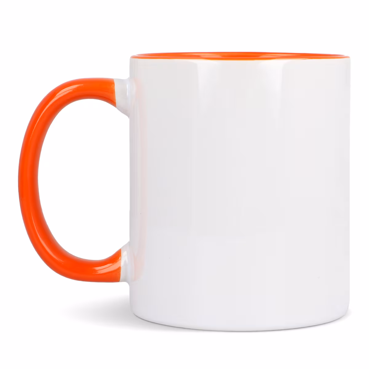 Vue 30 de Mug subli Oslo coloré à l'intérieur & anse 300ml