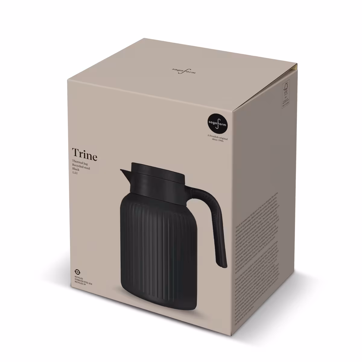 Vue 8 de Carafe thermique Sagaform Trine (recyclée) 1.5 L