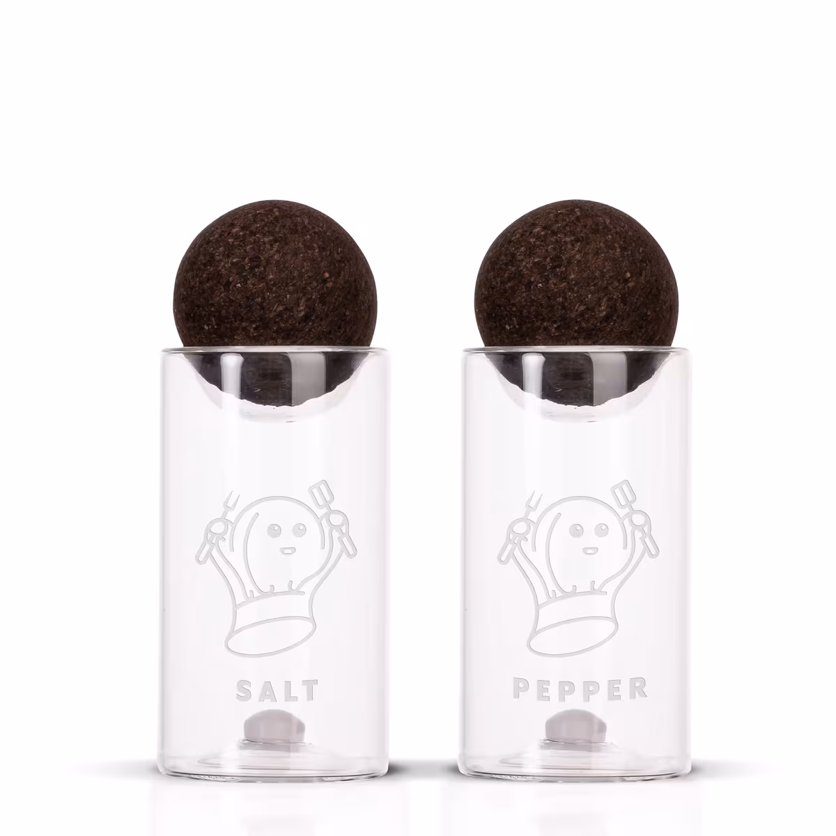 Vue 4 de Sagaform Bouchons de liège nature sel/poivre pots, 2 pièces