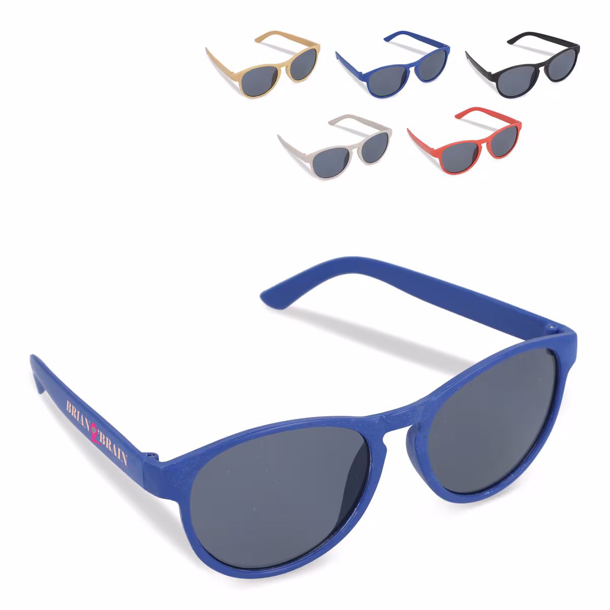 Vue 6 de Lunettes de soleil en fibre de paille naturelle Earth UV400