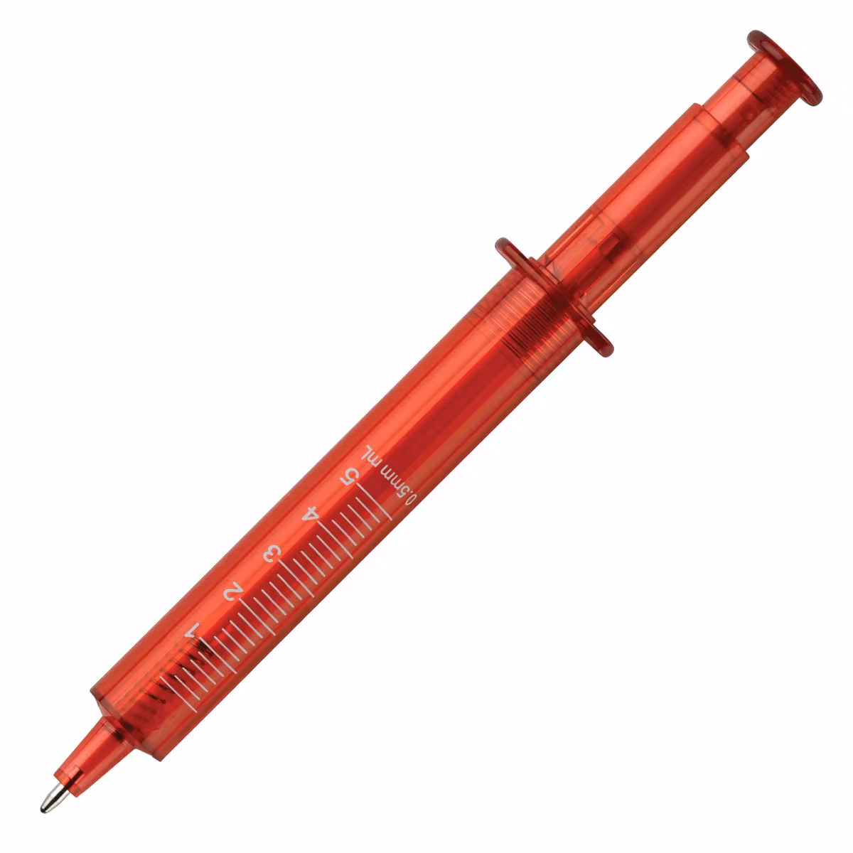 Stylo seringue transparent