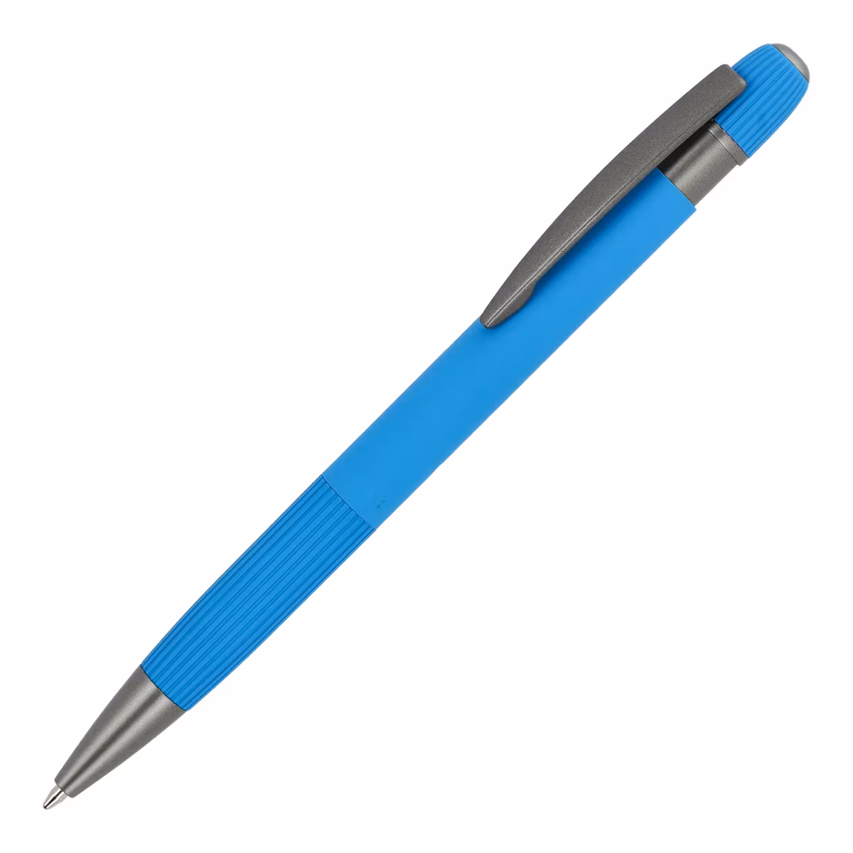 Stylo à bille en aluminium Toulouse Softtouch