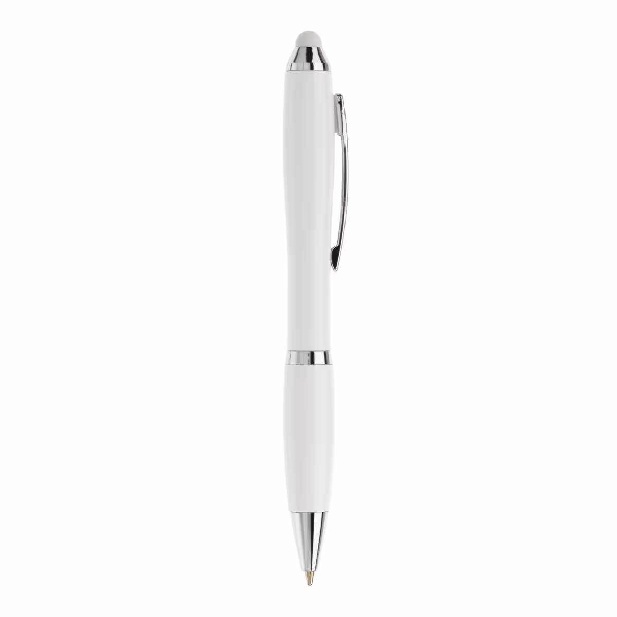 Vue 3 de Stylo stylet Hawaï blanc