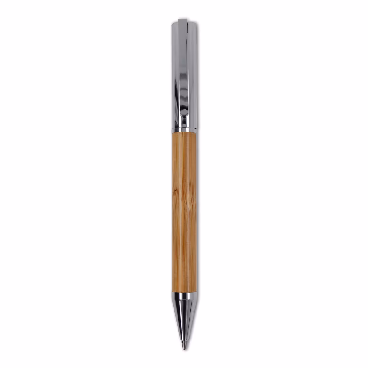 Vue 8 de Ensemble stylo à bille et roller en métal bambou dans une boîte cadeau