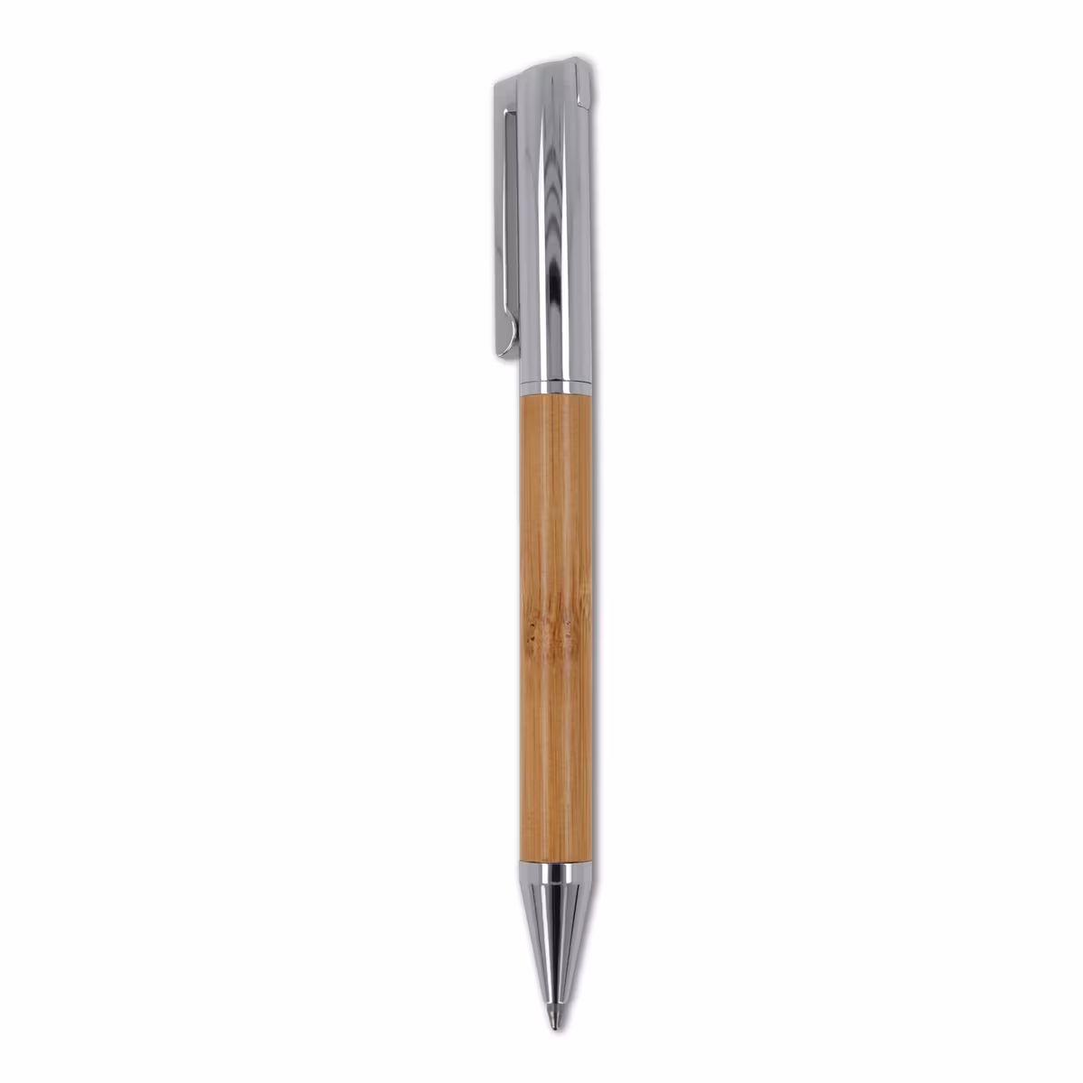 Vue 5 de Ensemble stylo à bille et roller en métal bambou dans une boîte cadeau