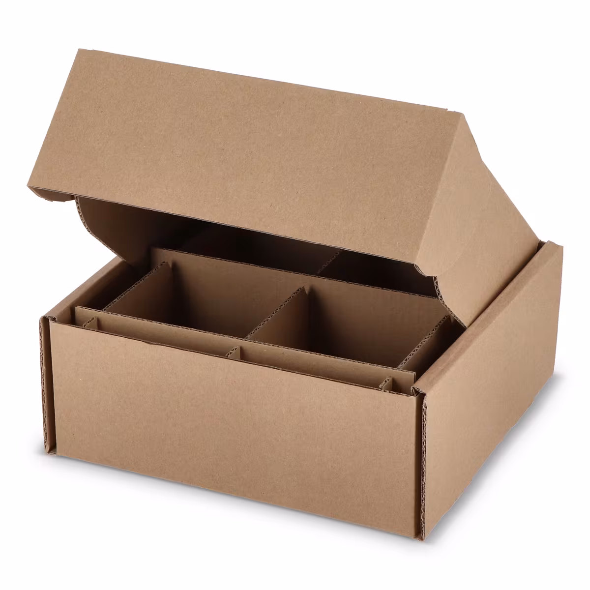 Vue 3 de Boîte cadeau personnalisée pour 4 mugs 24.3 x 24.3 x 9.9 cm