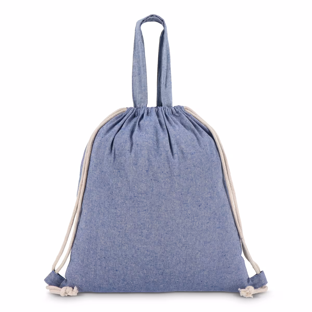 Vue 2 de Sac cordelettes en coton recyclé 38x42cm