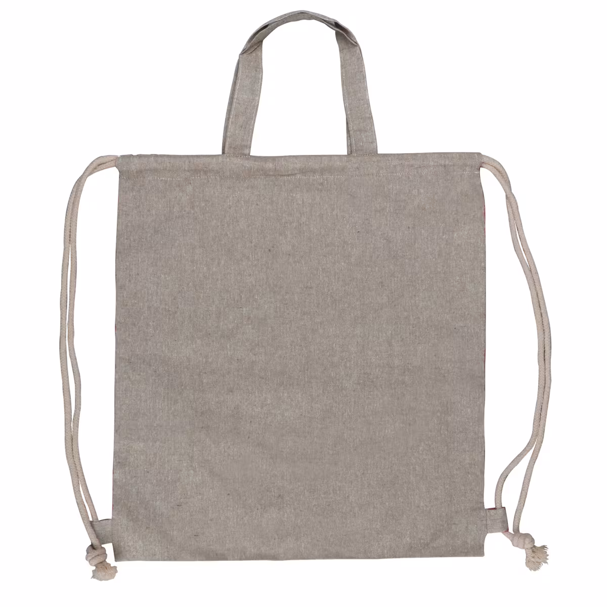 Vue 6 de Sac cordelettes en coton recyclé 38x42cm