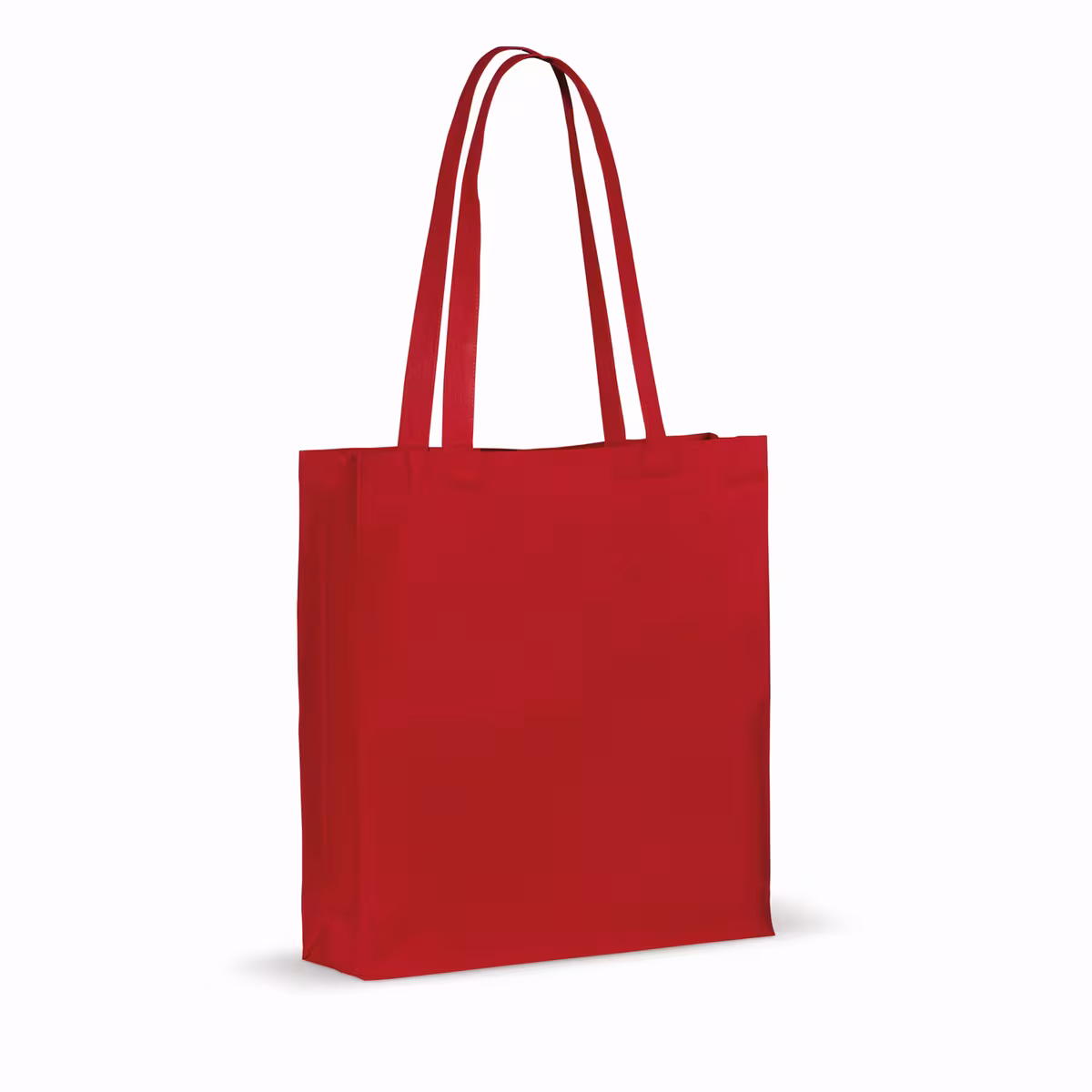 Sac en coton recyclé avec soufflet 140g/m² 38x10x42cm