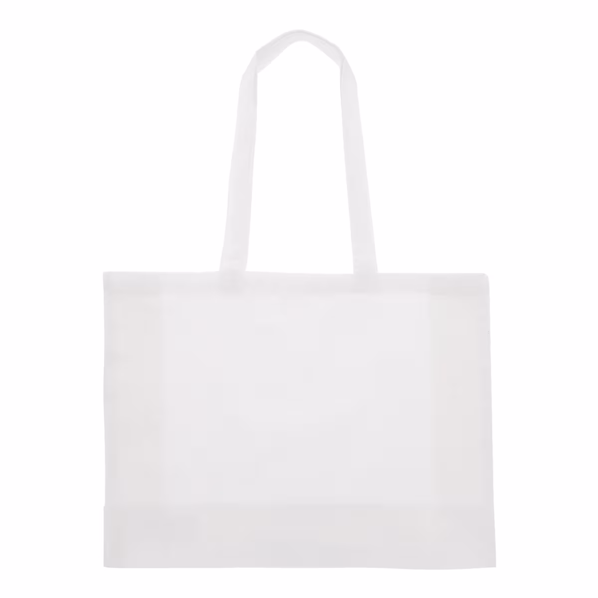 Vue 2 de Recycled cotton bag with gusset 140g/m² 49x14x37cm