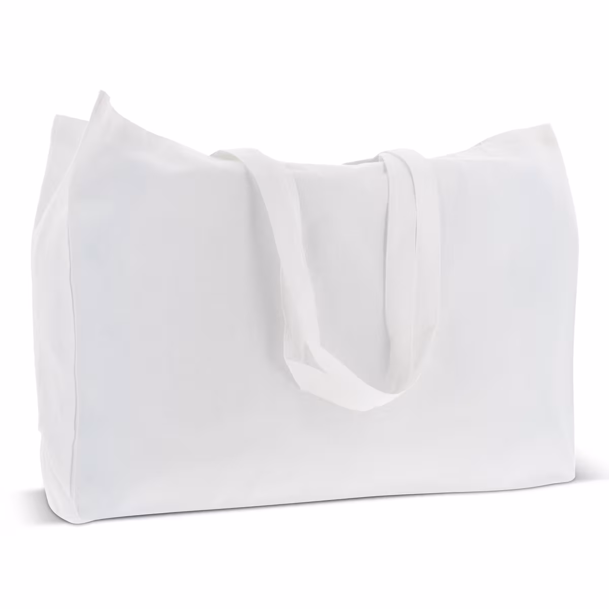 Vue 3 de Recycled cotton bag with gusset 140g/m² 49x14x37cm
