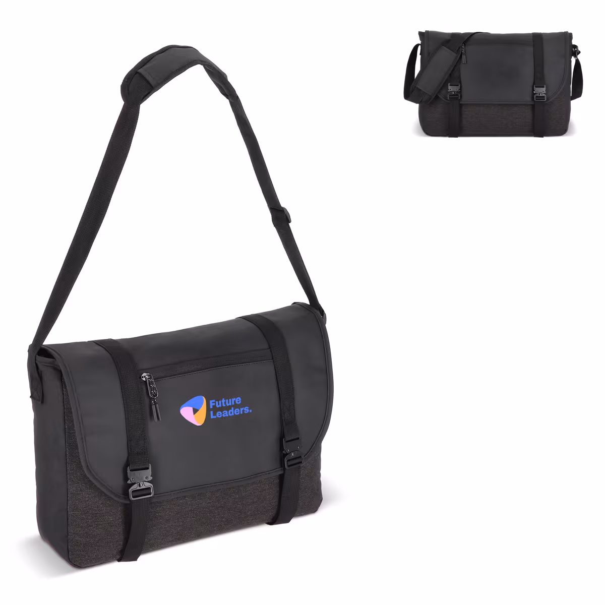 Vue 9 de Sacoche pour ordinateur portable Liam RPET 12L