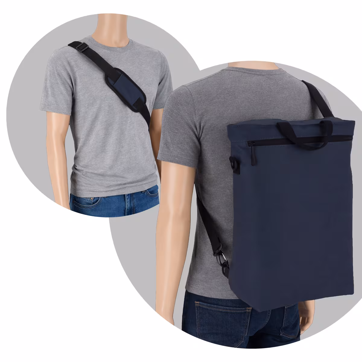 Vue 4 de Sac à dos pour ordinateur portable PU Kyiv 28 x 42 x 12,5 cm