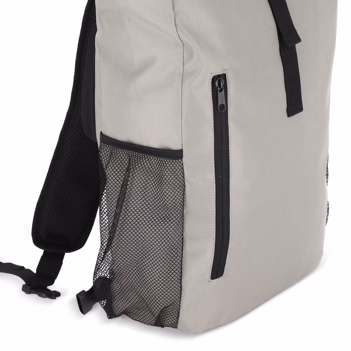 Vue 4 de R-PET 600D Rolltop sac à dos vélo 20L