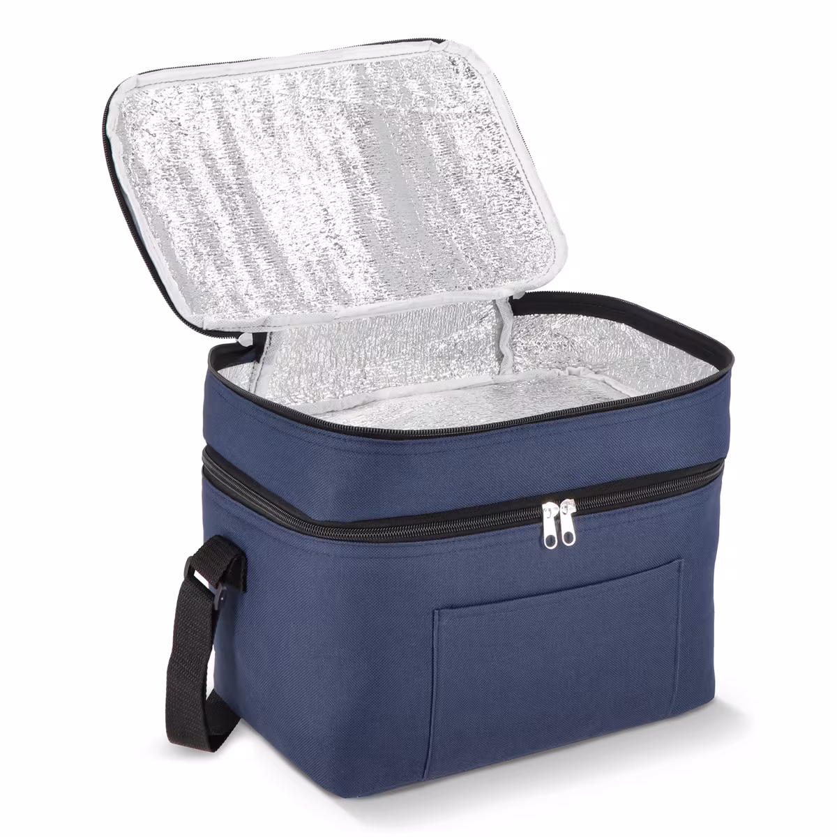 Vue 6 de R-PET 600D Sac isotherme à double compartiment 30 x 20 x 24cm 12L