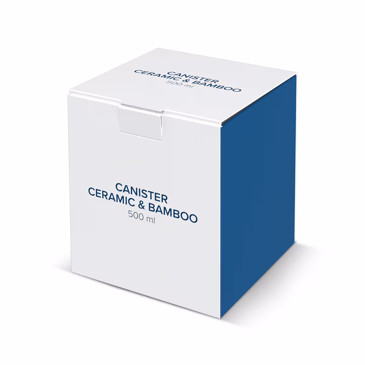Vue 3 de Boîte en céramique et bambou 500 ml