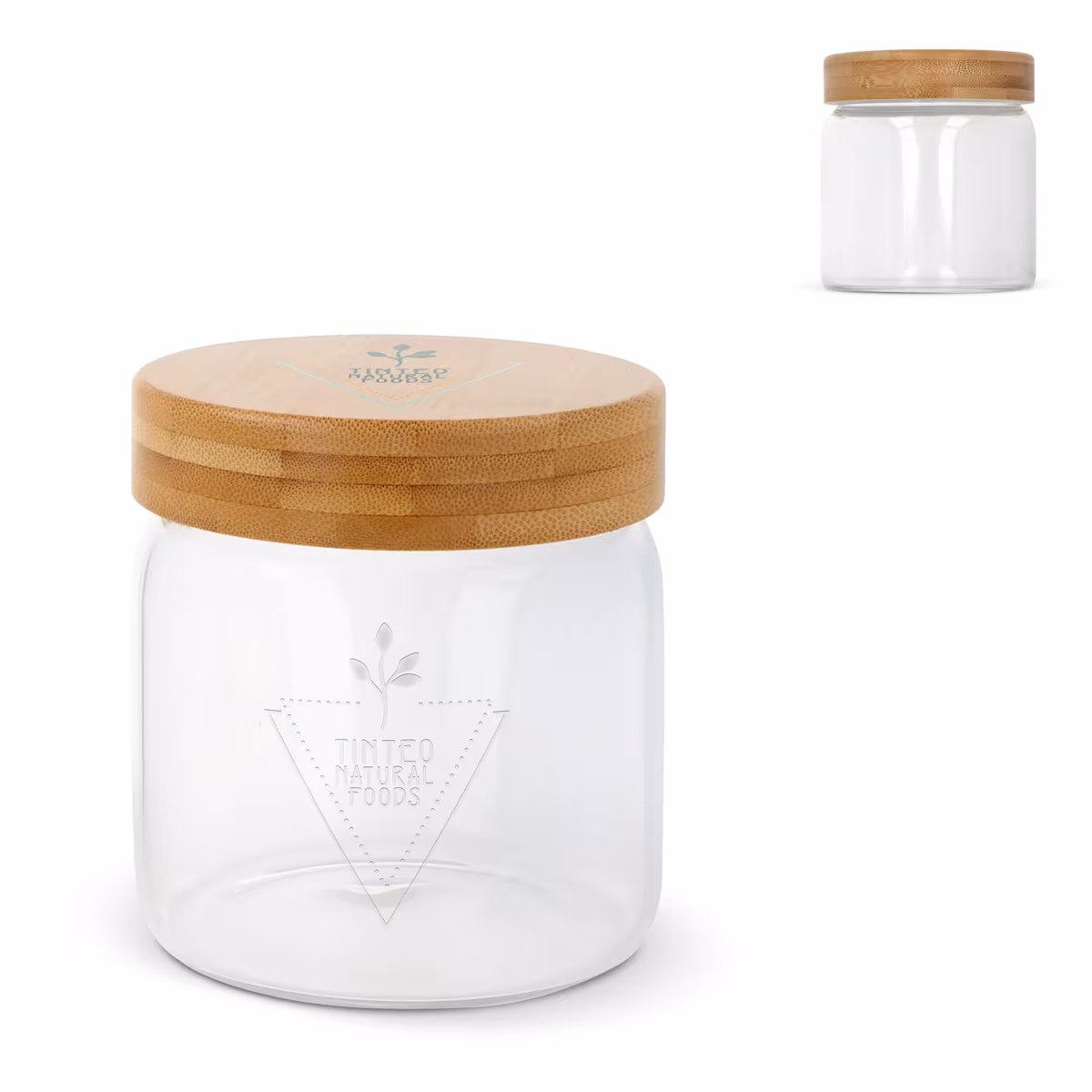 Vue 5 de Boîte en verre & bambou 600ml