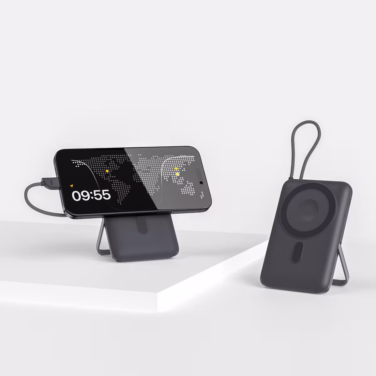 Vue 7 de Batterie externe Nova Wireless compatible avec MagSafe et Apple Watch 10 000 mAh