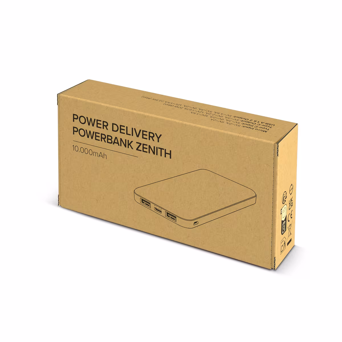 Vue 11 de Banque d'énergie Zenith USB-C avec Power Delivery R-ABS 10000 mAh