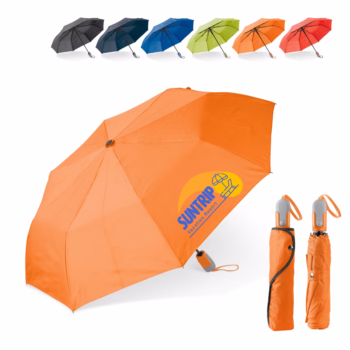 Vue 11 de Parapluie pliable 22” à ouverture automatique